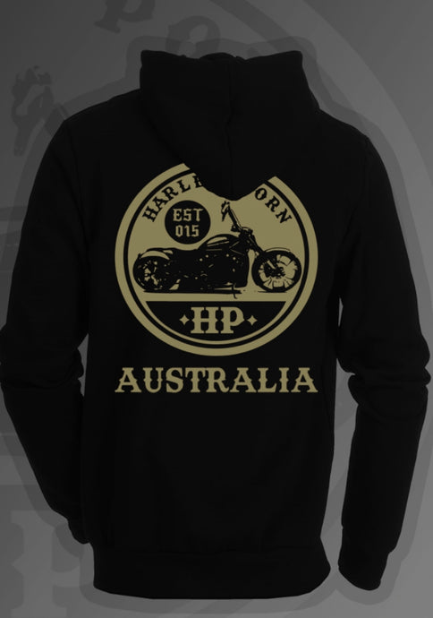 HarleyPorn Gold Logo Hoodie